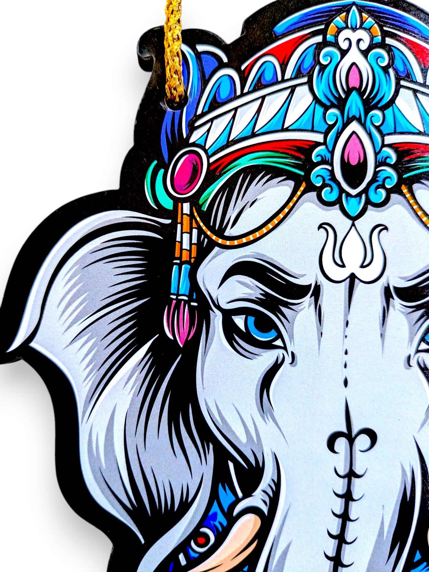 Ganesh Ji Wall Hanging with Evil Eye Protection