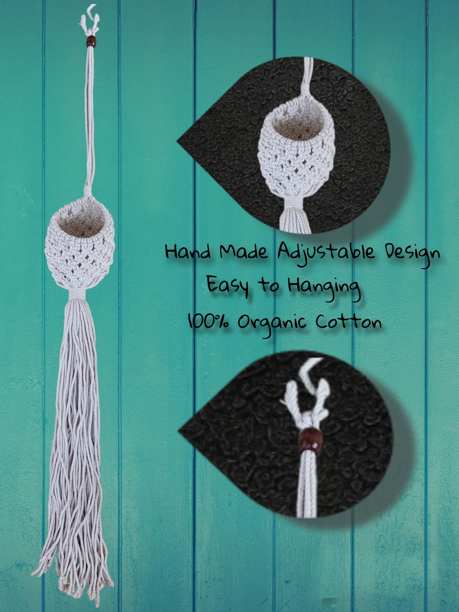 Macrame Plant Hanger (Nest Shape) Pack of 2 - HomifyArt